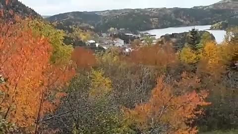 A Little Town Touched With By Beauty Of The Autumn