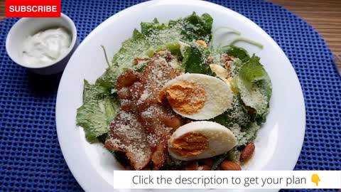 Keto bacon salad with ranch dressing | keto diet recipe | keto diet plan | keto diet