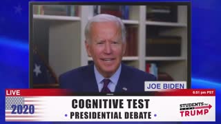 Students for Trump Biden vs Biden parody debate