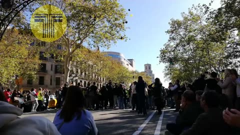 Los taxistas se concentran en Barcelona por la muerte del compañero agredido