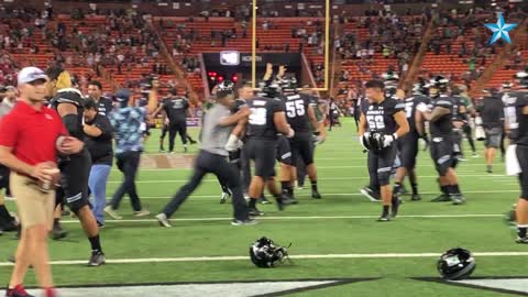 Hawaii defense stops Arizona at 1-yard line to preserve win