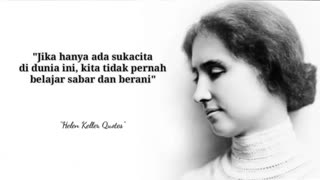 Kata kata bijak Helen Keller