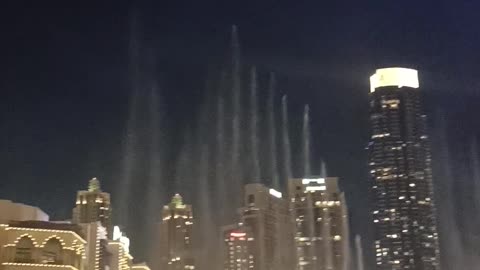 Fountain dance at Dubai mall