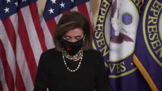 Pelosi's Brain Breaks on Live TV - Calls Her Mask a "Hat"