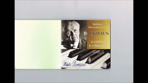 Beethoven - Piano Sonata No.26 & 25 Backhaus Carnegie Hall