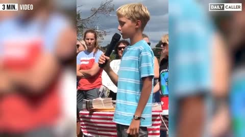 12 year old Canadian boy gives speech on medical tyranny. 🔥