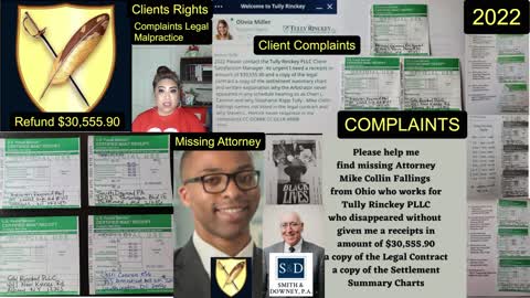 Tully Rinckey PLLC / Mike C. Fallings / Legal Malpractice Breach Of Contract Refund $30,555.90 / Supreme Court / State BAR Counsel / American Arbitrator Association