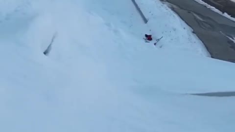 Video Shows Daredevil Snowboarding Down Montreal's Olympic Stadium