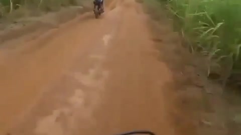 crazy motorcycle trail with friends