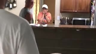 Son surprises family after being away for 9 months