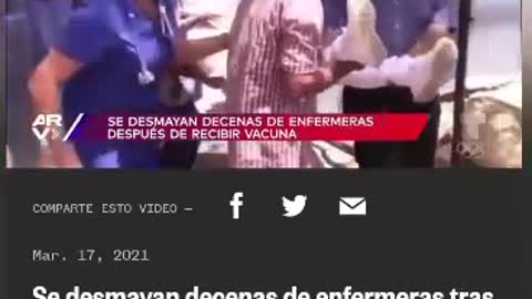 Honduras: decenas de enfermeras se desmayan tras recibir la vacuna!