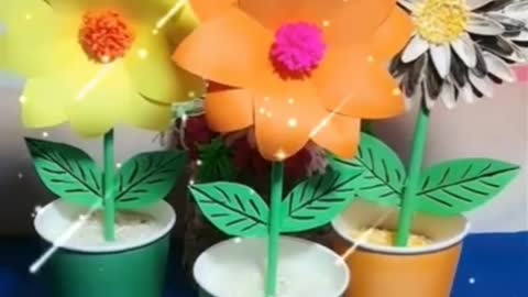 How to make a paper flower making. Paper flower crafts.🏵️🏵️🏵️