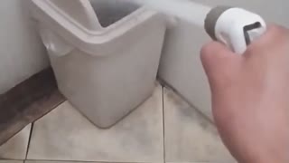 Spinning A Trash Bin Lid with Water Power
