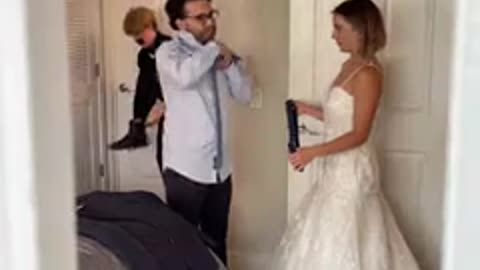 husband caught cheating with bridesmaid.