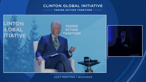 Bill Clinton & the CEO of Blackrock Hold ESG Summit at the Clinton Global Initiative