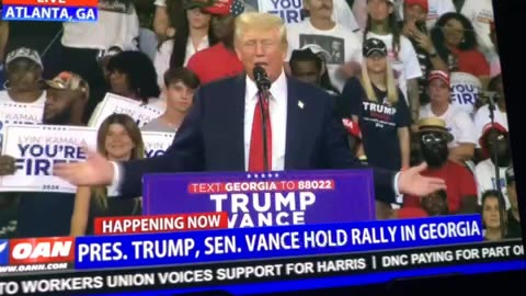 Pres Trump, Sen. Vance hold rally in Georgia p 03