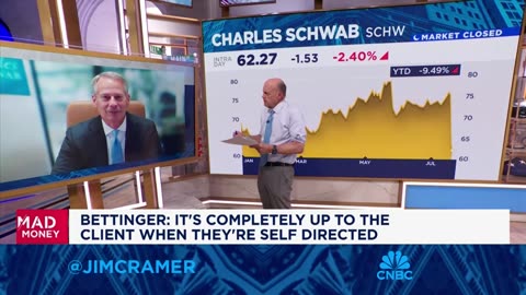 It's completely up to the client when they are self directed, says Charles Schwab CEO