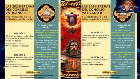 💥LAS HEREJÍAS DEL CONCILIO VATICANO II ⚔📢 Y MÁS Y MÁS...💥TIEMPOS DE ANTICRISTO🔥PARTE 5 💥