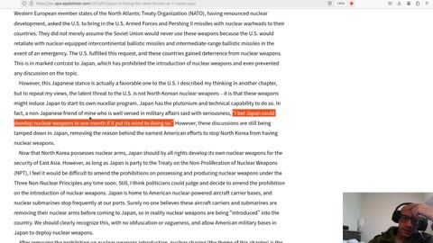 APA articles, Reading/Commentary 2019-07 "Japan is Facing the Same Threats as 11 Years Ago"