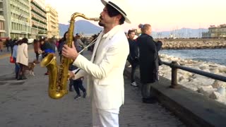 This street performer will blow your mind with his music!