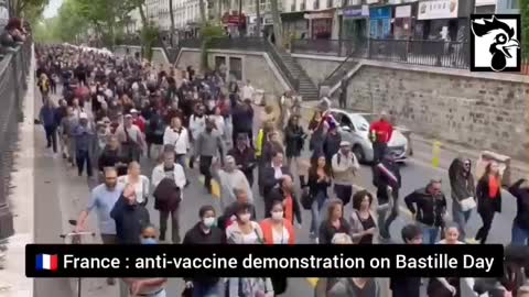 Anti Vaccine Protests in France