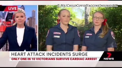 BREAKING： Cardiac arrest events in Victoria, Australia are now at the highest level ever recorded.