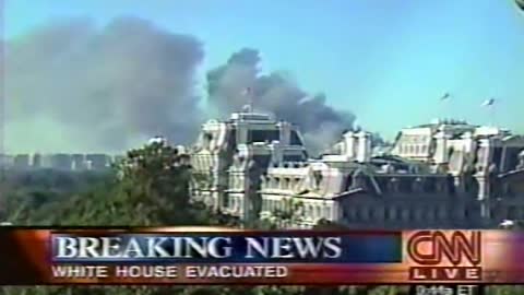 9/11/01 - CNN Live Coverage Pentagon Attack