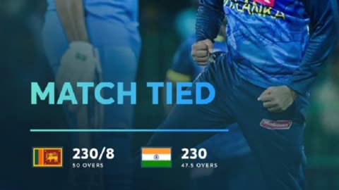 1st ODI India vs Sri Lanka .Match tied. #cricket #t20worldcup #shortvideo #t20 #youtubeshorts