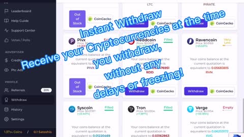 Easy to use Faucet for free Cryptocurrencies|Grab your free Coins today!