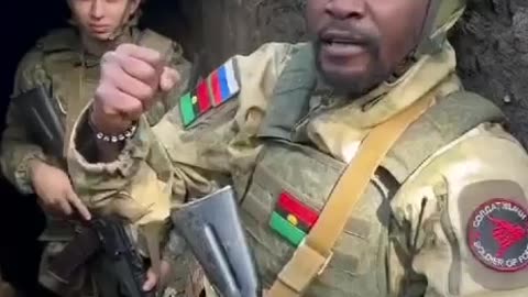 African Mercenary Inside Russian Lines
