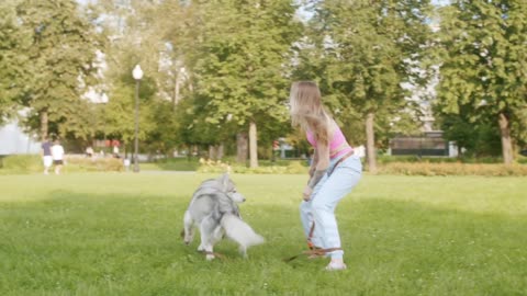 LEARN HOW A SMALL GIRL TRAIND A DOG