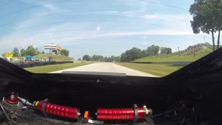 POV lap of 'Road America' race track in a Porsche Cayman ST