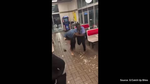 WATCH: Waffle House Patrons Descend Into All-Out Brawl With Staff