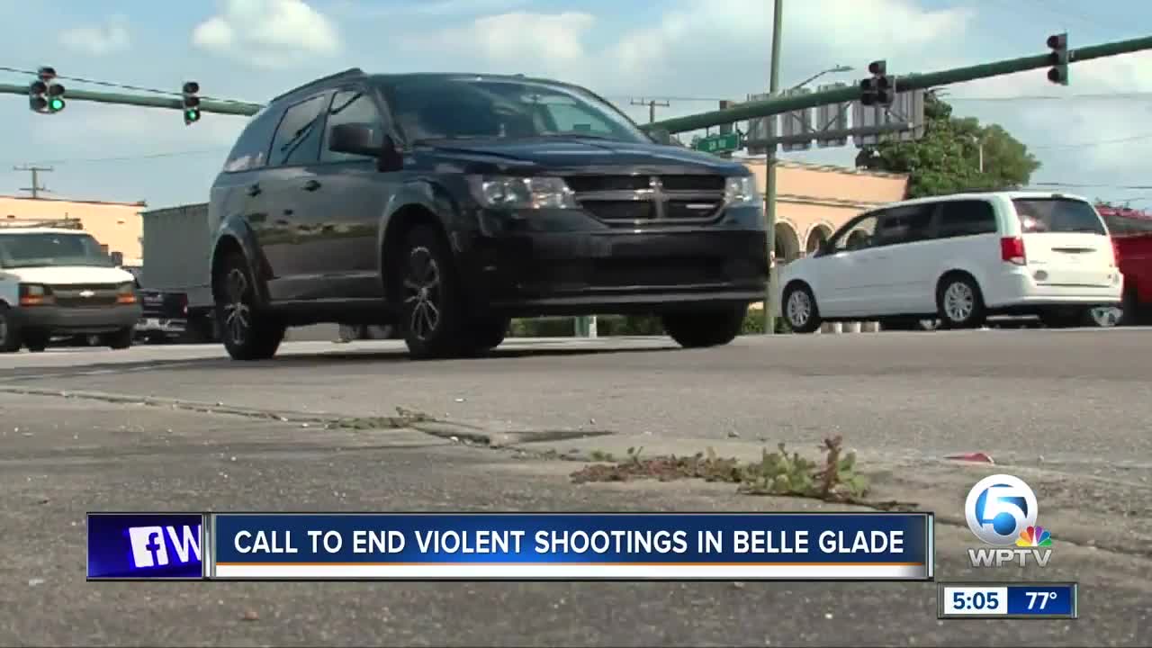Call to end violent shooting in Belle Glade