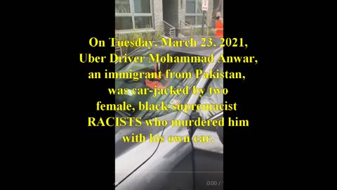 Black-supremacist RACISTS Murder Washington D.C. Uber Driver