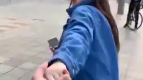 Hand reaction giving condom to strangers