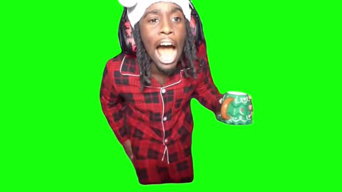 Kai Cenat Sining Feliz Navidad | Green Screen