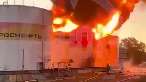 Oil Depot Hit By Drones in Sochi, Russia