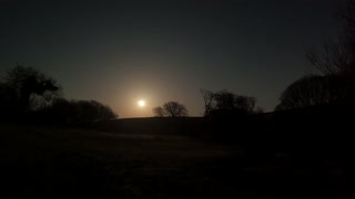 Nightlapse of the moon in Dartmoor