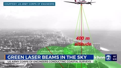 Green lasers in Maui - just the army “ surveying” land