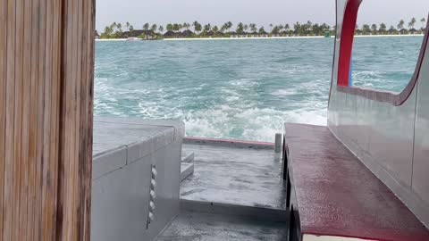 leaving island at Maldives