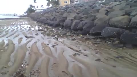 Filming the rocks and sand dunes on the dry beach, really cool! [Nature & Animals]