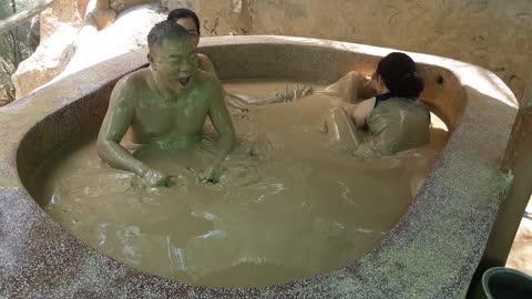 My family mud bath