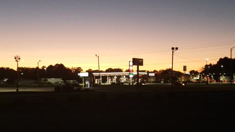Sunset in Dodge City ,Alabama .