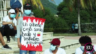 Paz y tolerancia, así se protesta en Cartagena [Video]
