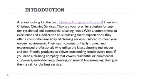 Best Cleaning Company in Chantry