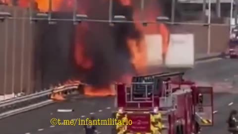 A truck carrying hazardous materials exploded in New Jersey.