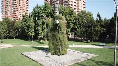 Juan Pablo II park at Las Condes in Santiago, Chile