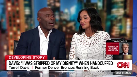 'I was stripped of my dignity': Terrell Davis recounts getting handcuffed after United flight