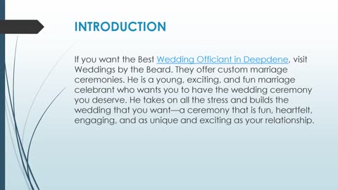 Best Wedding Officiant in Deepdene